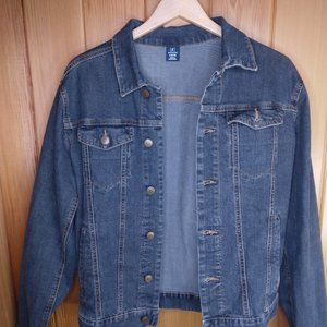GEORGE Men's Navy-Blue Denim Jacket Size Small